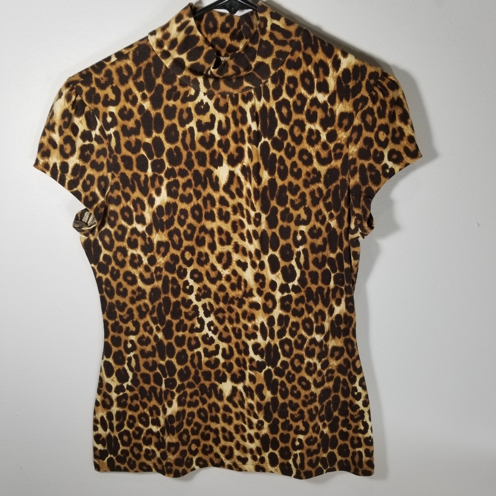 Express Short Sleeve rib Turtleneck size M